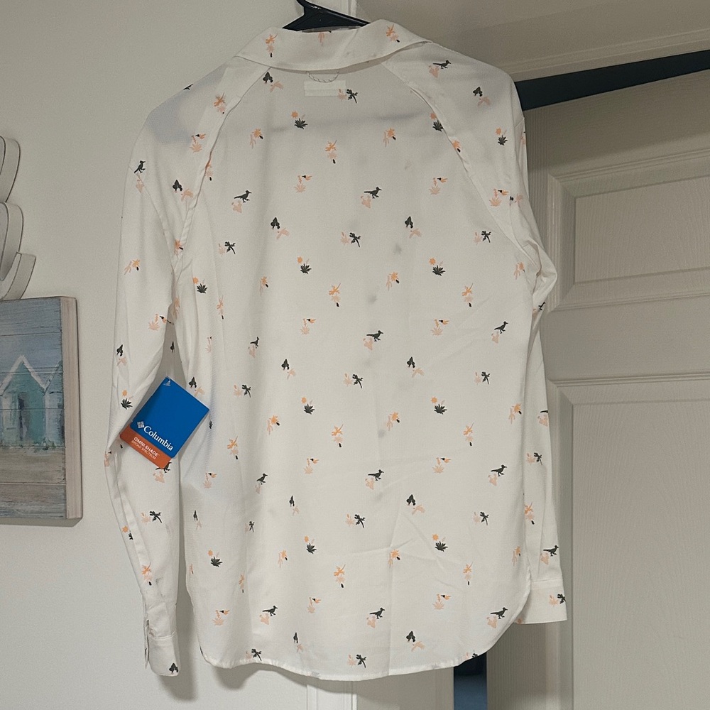 NWT Columbia Womens Silver Ridge Omni-Shield patterned Shirt - Picture 7 of 8